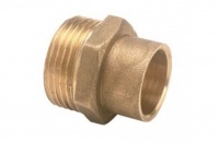 End Feed Brass Male Connector